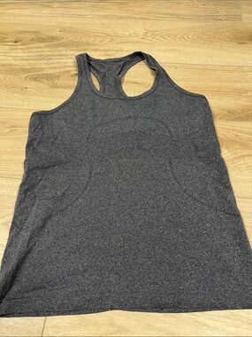 lululemon athletica Gray Racerback Tank Top